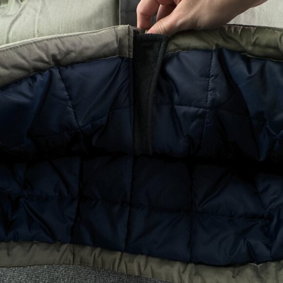 VTG Nike Silver Tag Medium Fleece Lined Down Fill Puffer Jacket Winter Zip Green - Picture 12 of 16